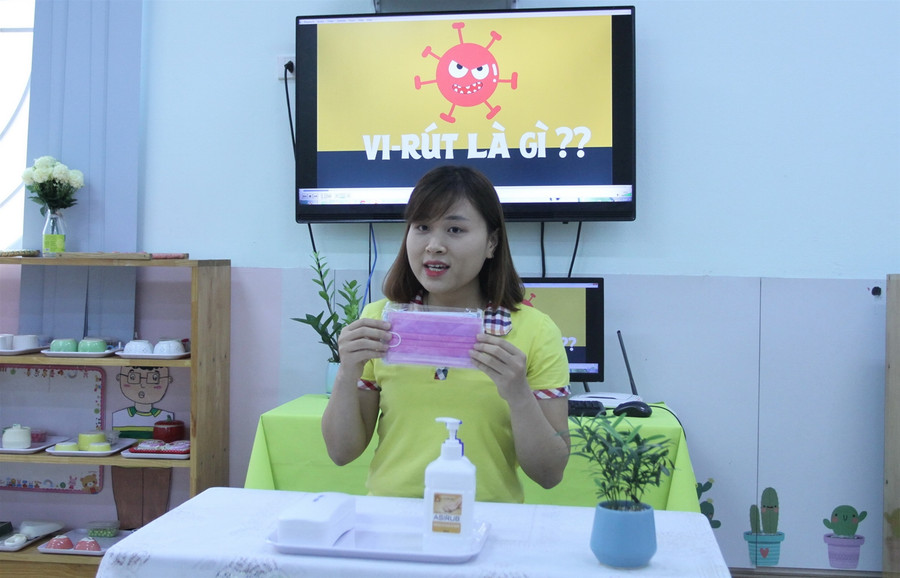 Những cô giáo siêu dễ thương truyền cảm hứng cho trẻ mầm non học trực tuyến ảnh 3