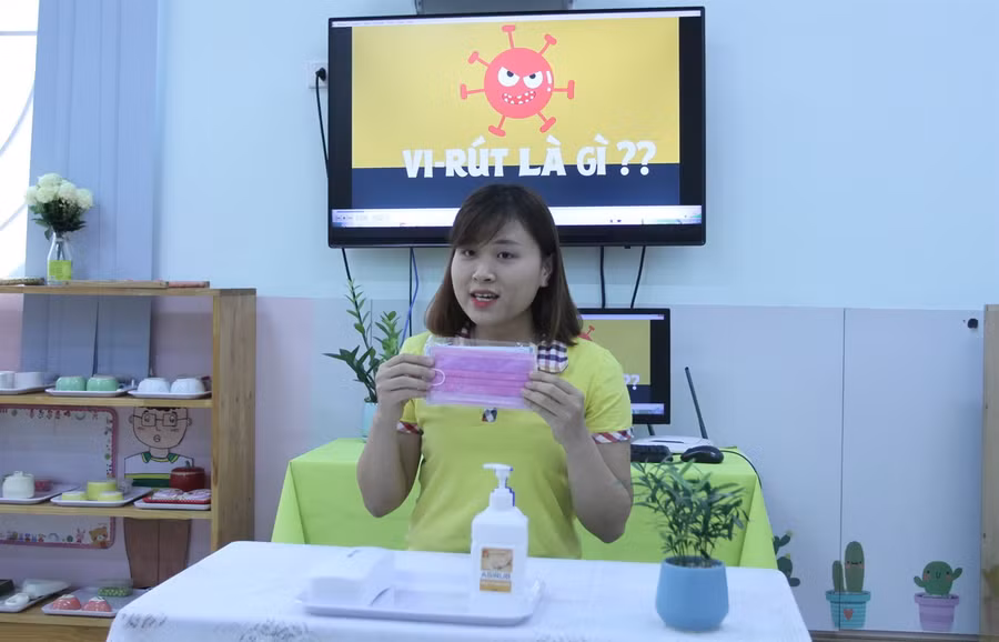 Những cô giáo siêu dễ thương truyền cảm hứng cho trẻ mầm non học trực tuyến ảnh 3