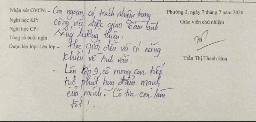 Tạo động lực phấn đấu từ lời phê