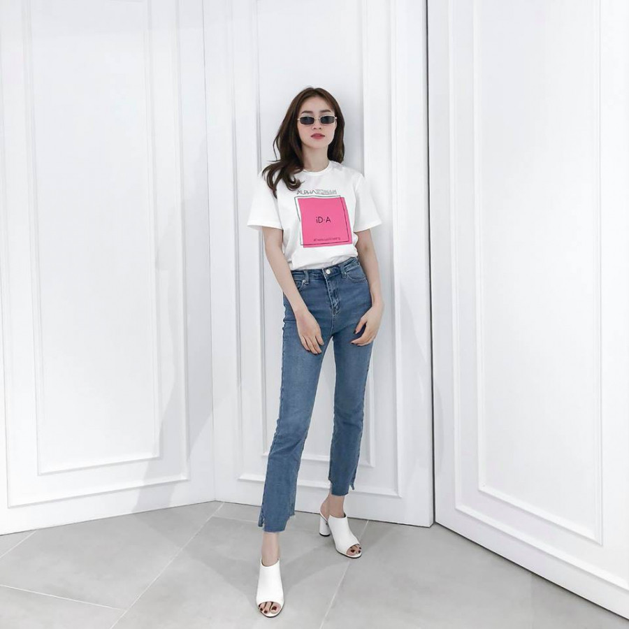 Cách phối đồ với quần jeans đẹp như Ninh Dương Lan Ngọc ảnh 1 Cách phối đồ với quần jeans đẹp như Ninh Dương Lan Ngọc ảnh 1