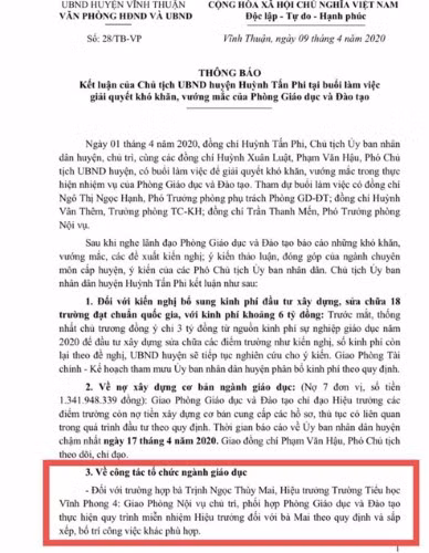 Kiên Giang: Hiệu trưởng “diễn” cảnh nhận danh hiệu Chiến sĩ thi đua bị miễn nhiệm chức vụ ảnh 1