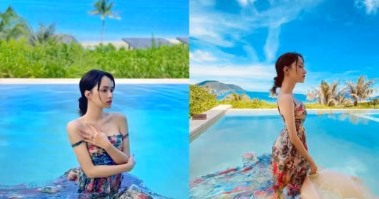 Học cách diện đầm hoa tỏa sáng như nàng thơ của Hương Giang 