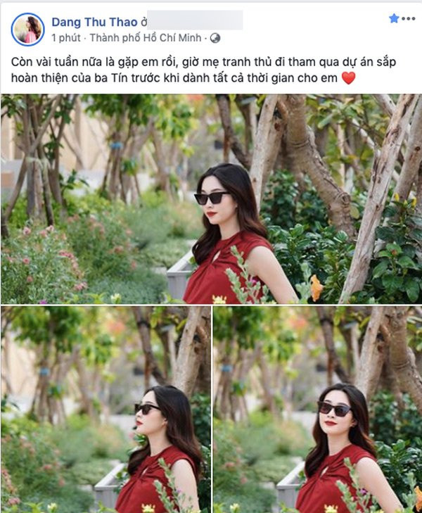 Thời trang giấu bụng bầu tinh tế của Hoa hậu Đặng Thu Thảo ảnh 1