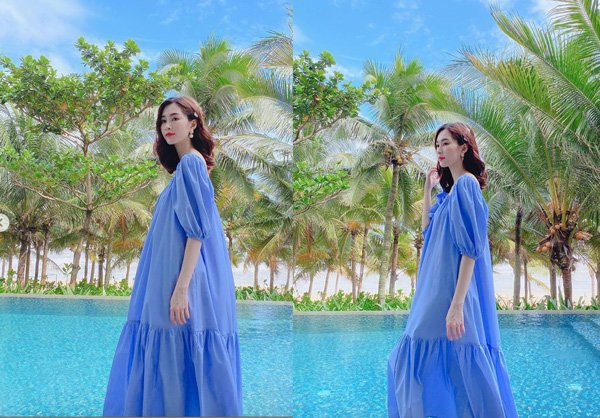 Thời trang giấu bụng bầu tinh tế của Hoa hậu Đặng Thu Thảo ảnh 10