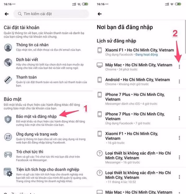 Cách đăng xuất tài khoản Zalo và Facebook từ xa ảnh 4