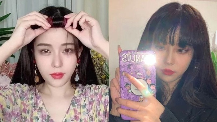Độc chiêu tự uốn tóc mái đẹp như sao Hàn chẳng cần bước chân ra tiệm ảnh 4 Độc chiêu tự uốn tóc mái đẹp như sao Hàn chẳng cần bước chân ra tiệm ảnh 4