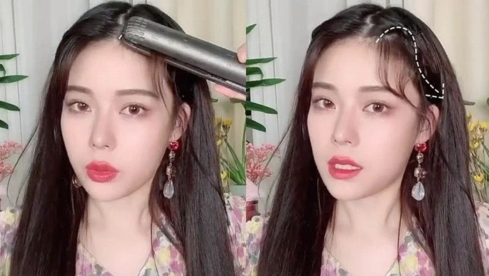 Độc chiêu tự uốn tóc mái đẹp như sao Hàn chẳng cần bước chân ra tiệm ảnh 6 Độc chiêu tự uốn tóc mái đẹp như sao Hàn chẳng cần bước chân ra tiệm ảnh 6