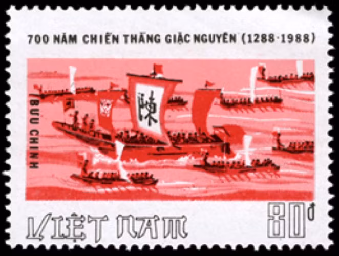 Bộ tem Chiến thắng Bạch Đằng (1288): Hùng khí “Sát thát” – thông điệp bản hùng ca ảnh 1