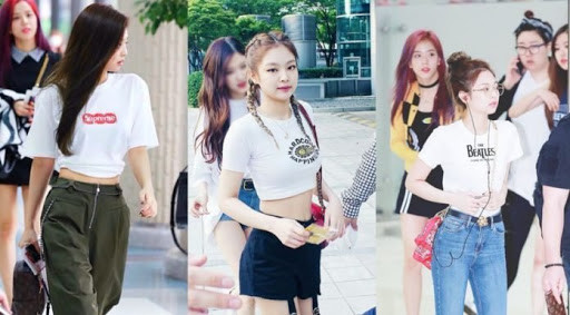 Bí quyết mix áo phông đen - trắng sang chảnh của Black Pink 