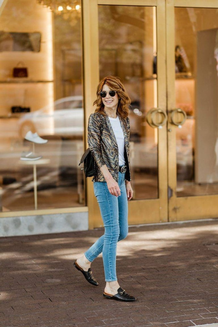 Cách mix quần jeans thanh lịch cho nàng công sở đi làm sau khi hết cách ly xã hội ảnh 5