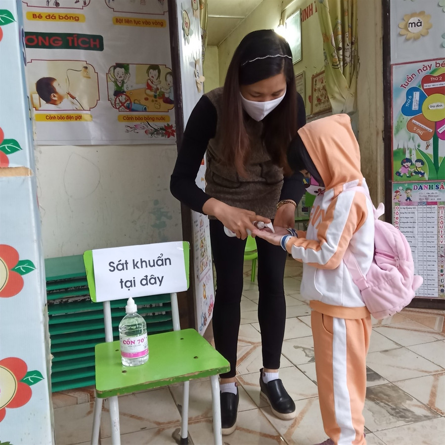 Điện Biên: Rèn học sinh vùng cao phòng dịch ảnh 2 Điện Biên: Rèn học sinh vùng cao phòng dịch ảnh 2