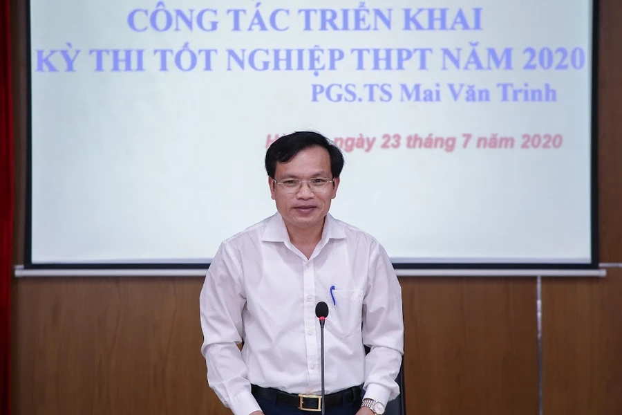 PGS.TS Mai Văn Trinh: Tạo điều kiện tốt nhất để phóng viên tác nghiệp, đưa tin về Kỳ thi tốt nghiệp THPT