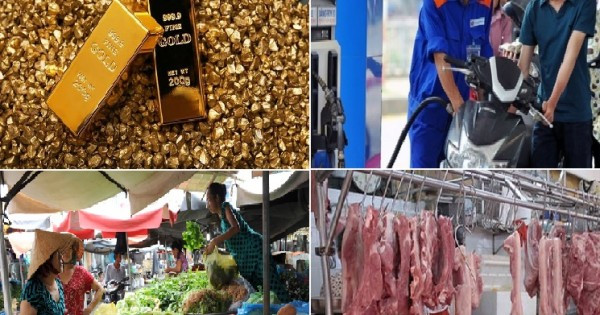 Giá thịt lợn hơi tăng dựng đứng, giá vàng lao dốc