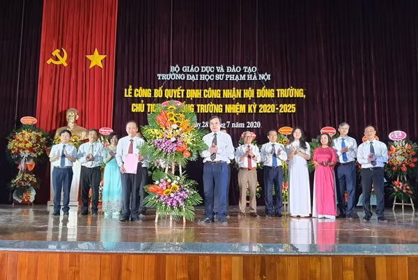 Trường ĐH Sư phạm Hà Nội công bố quyết định công nhận Chủ tịch Hội đồng trường