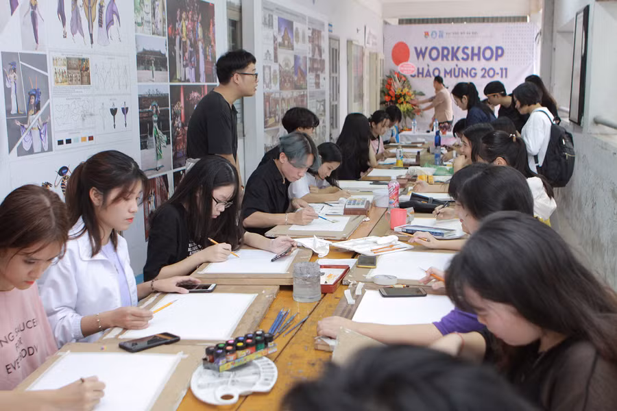 Giảng viên, sinh viên sáng tác tranh cổ động phòng, chống dịch Covid-19 ảnh 1