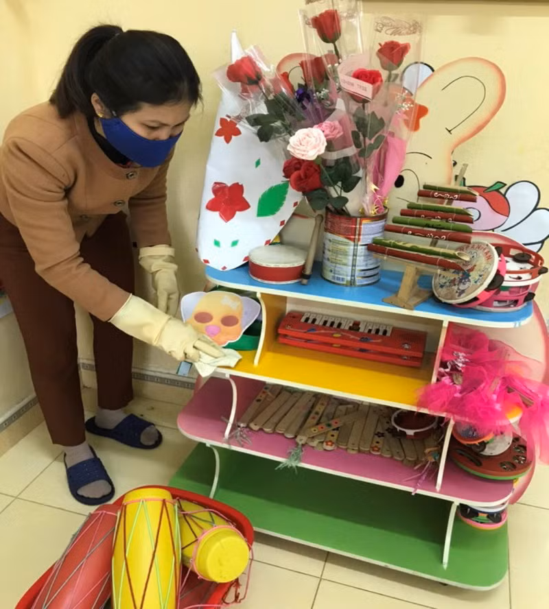 Tuyên Quang: Trường học sáng tạo trong hoạt động phòng, chống Covid-19 ảnh 1