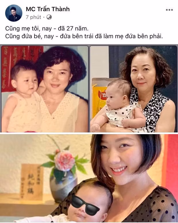 Trấn Thành gây chú ý khi khoe Nhan sắc của mẹ ngày ấy - bây giờ 