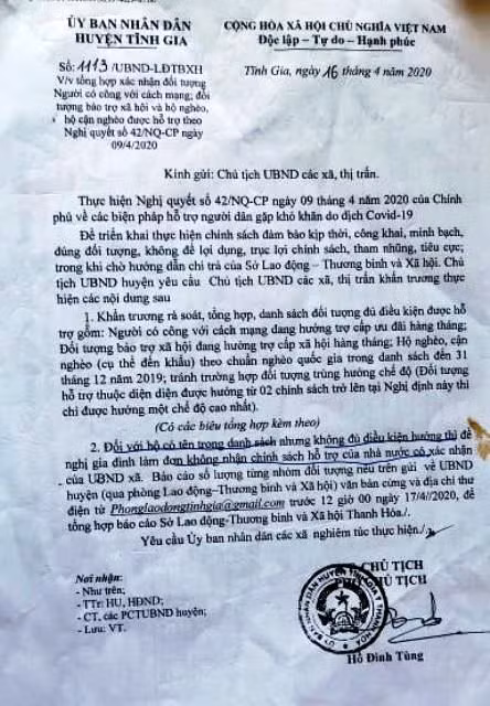 Thanh Hóa: Xác minh thông tin “vận động dân ký đơn không nhận tiền hỗ trợ của Chính phủ” ảnh 4