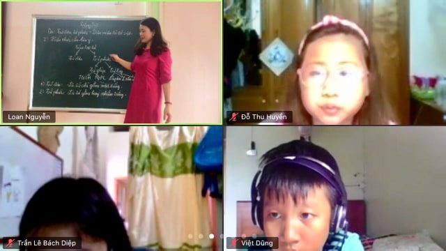 Thanh Hóa: Cô, trò hào hứng dạy và học trực tuyến ảnh 3 Thanh Hóa: Cô, trò hào hứng dạy và học trực tuyến ảnh 3
