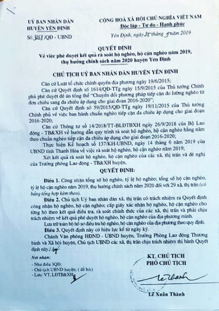 Thanh Hóa: Cận cảnh những hộ cận nghèo, được nhận tiền hỗ trợ Covid-19 ở huyện Yên Định ảnh 4