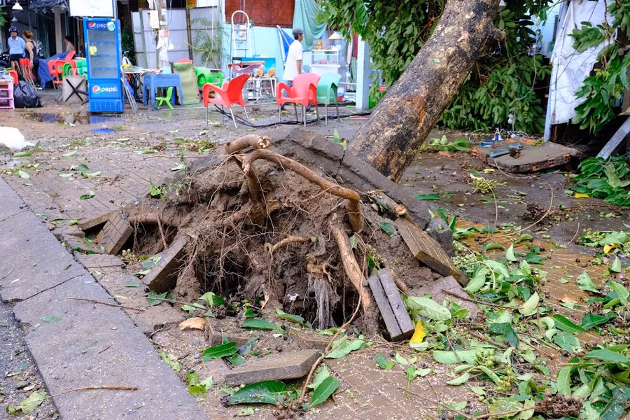 Cần Thơ: Mưa dông làm sập, tốc mái 100 căn nhà