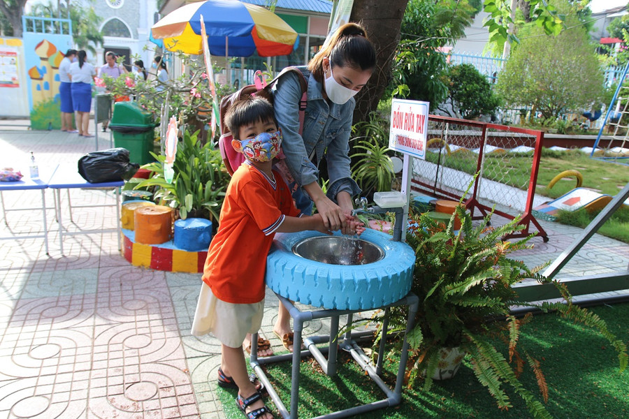 Tiền Giang: Hơn 76% trẻ mầm non trở lại trường ảnh 2 Tiền Giang: Hơn 76% trẻ mầm non trở lại trường ảnh 2