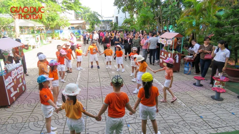 Trường mầm non “lấy trẻ làm trung tâm” tạo sự thân thiện với trẻ