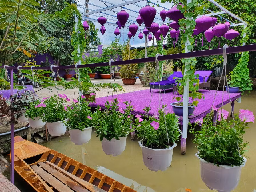 Độc đáo “Căn nhà màu tím” ở Cần Thơ