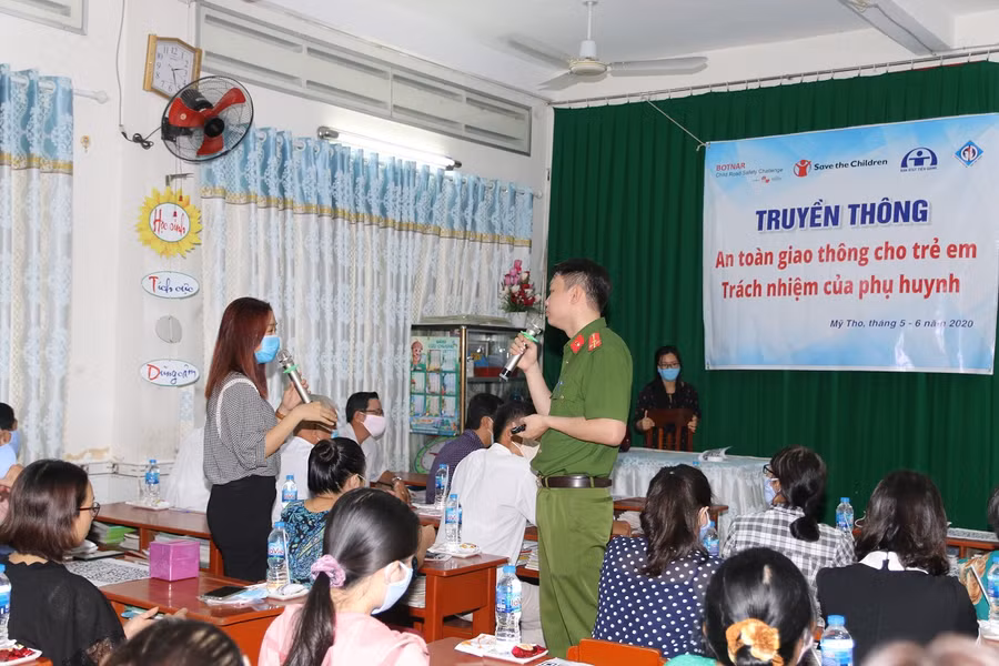 Tiền Giang: Tăng cường tuyên truyền ATGT cho phụ huynh ảnh 1