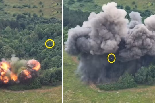 Su-34 Nga ném bom FAB-500 UMPK như ‘thả lỗ đáo’