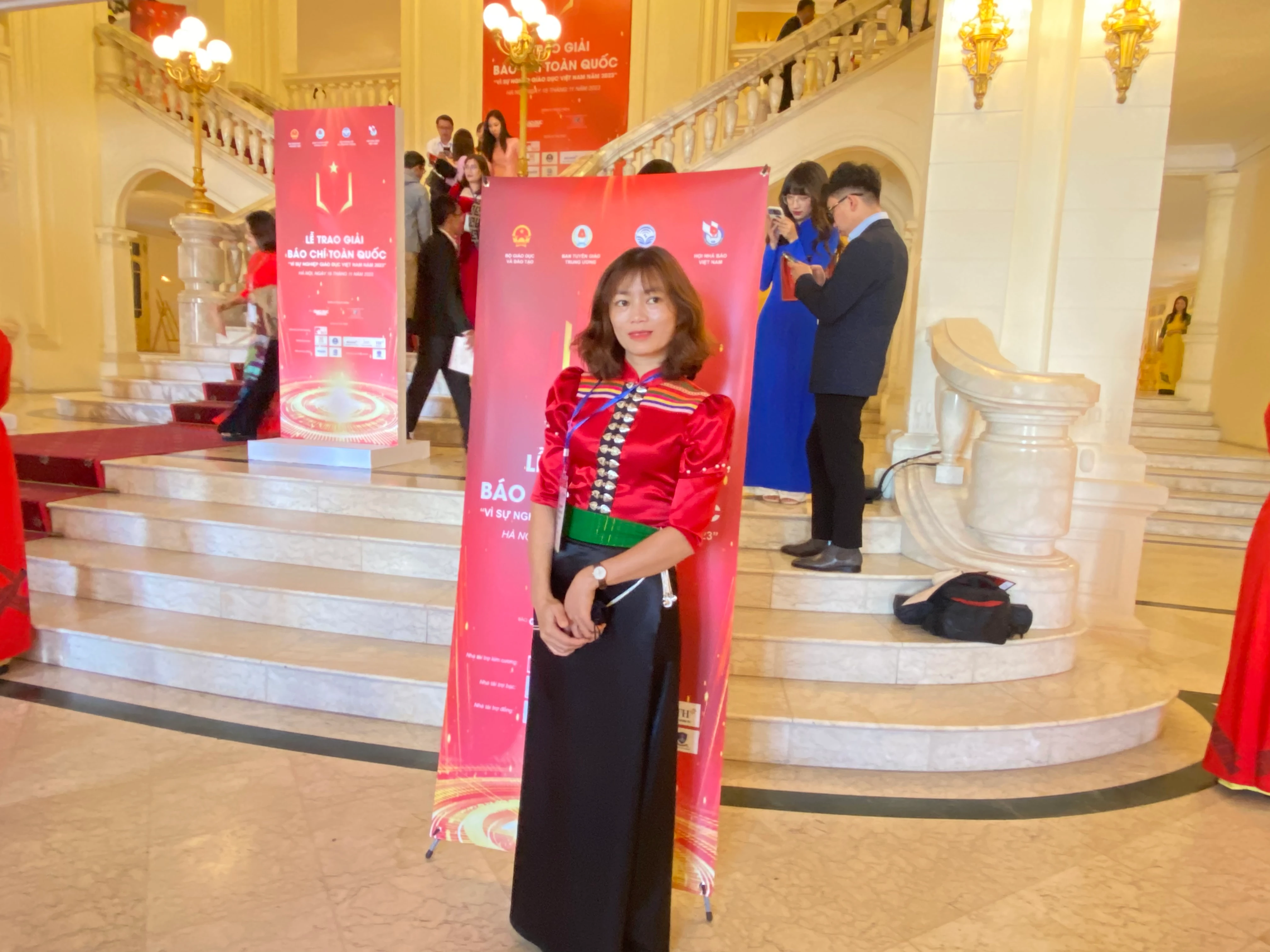 Cô Dương Thị Diễn - giáo viên Trường Mầm non Trung Đồng (Tân Uyên, Lai Châu).