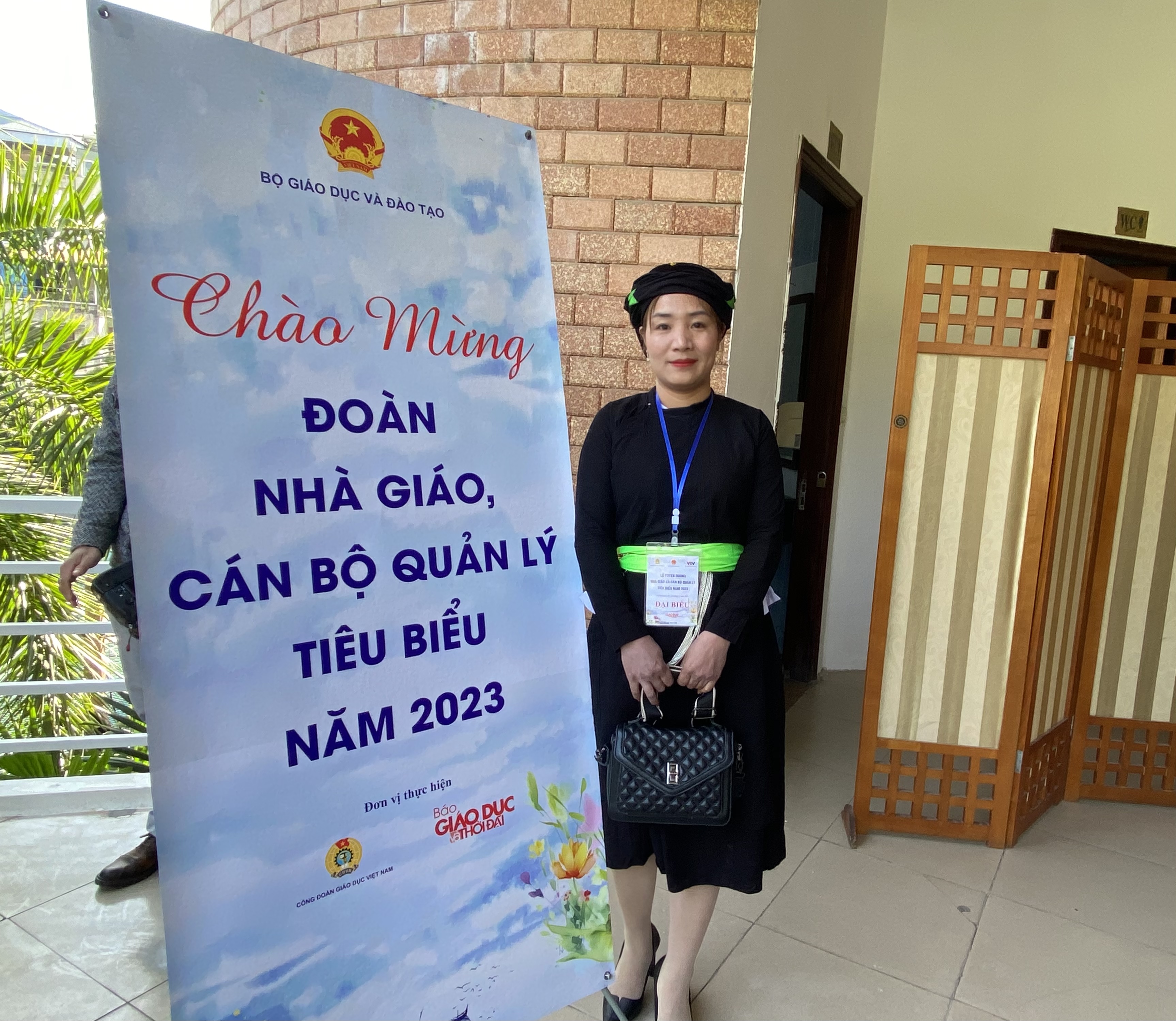 Cô Hoàng Thị Vân - giáo viên Trường Mầm non Nấm Dẩn (Hà Giang). Ảnh: Ngô Chuyên.