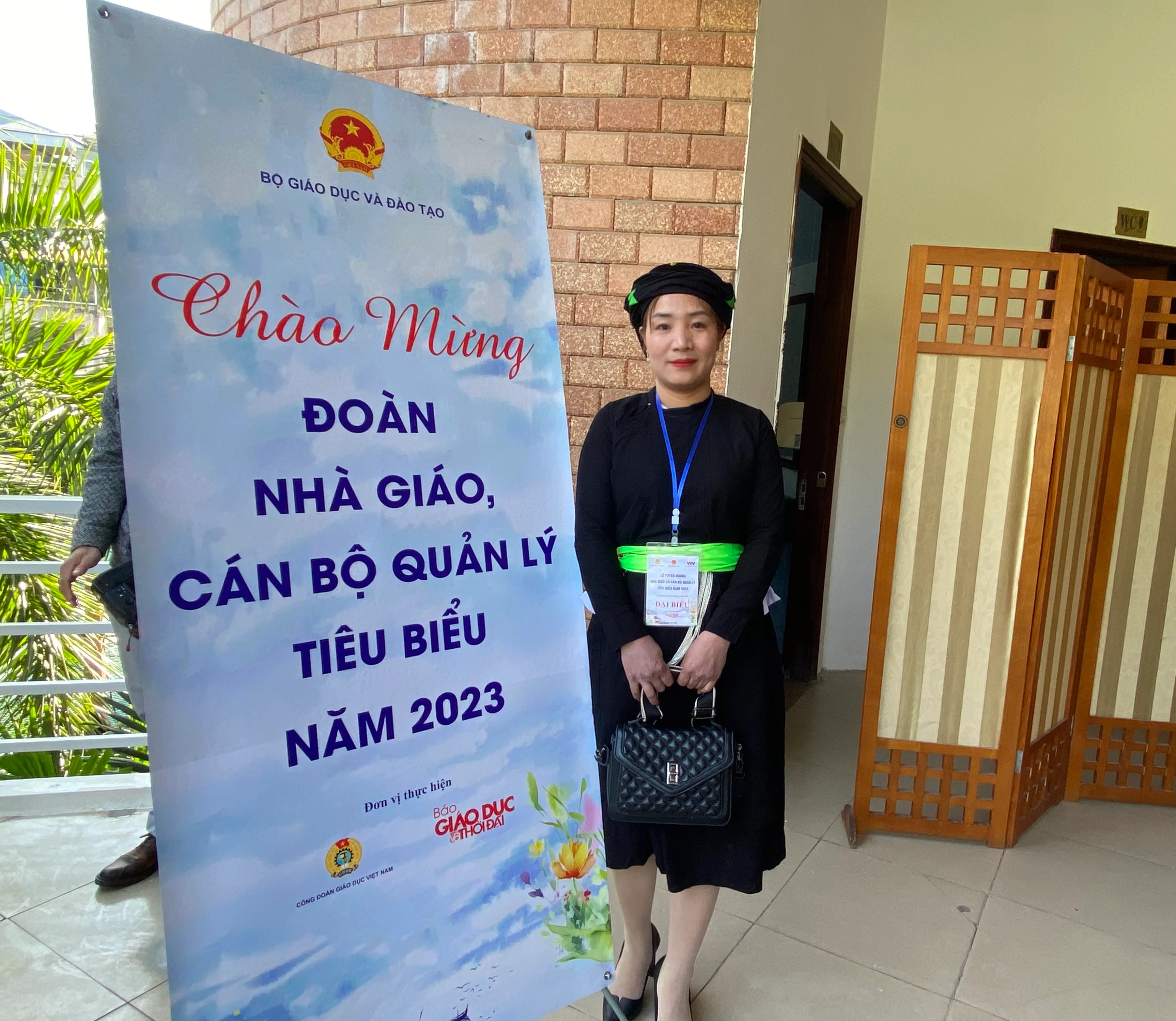 Cô Hoàng Thị Vân - giáo viên Trường Mầm non Nấm Dẩn (Hà Giang). Ảnh: Ngô Chuyên.
