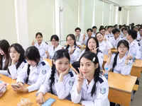 Sinh viên Trường Đại học Khoa học Sức khỏe (Đại học Quốc gia TPHCM).