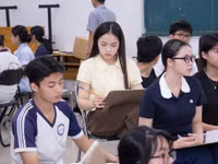 Thí sinh dự thi Năng khiếu 2026 tại Trường Đại học Kiến trúc TPHCM. Ảnh: UAH.