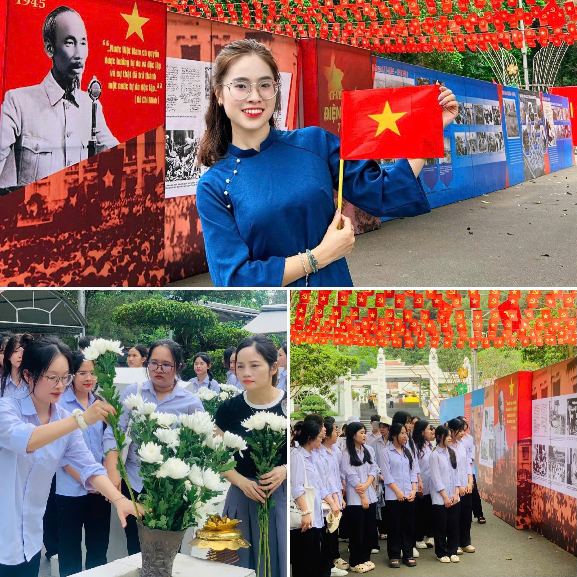 Nhiều trường học, bạn trẻ chọn Ngã ba Đồng Lộc làm điểm đến ở hành trình về nguồn trong những ngày tháng Tư. z6553556678136-159804bd0be0fe5829fcb98e62e12231.jpg