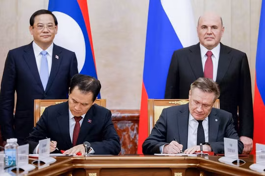 Nga-Lào ký kết thỏa thuận hợp tác trong lĩnh vực năng lượng hạt nhân, ngày 15/6/2026.