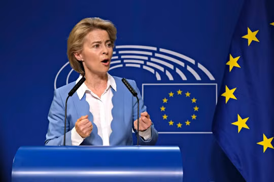 Chủ tịch EC Ursula von der Leyen.