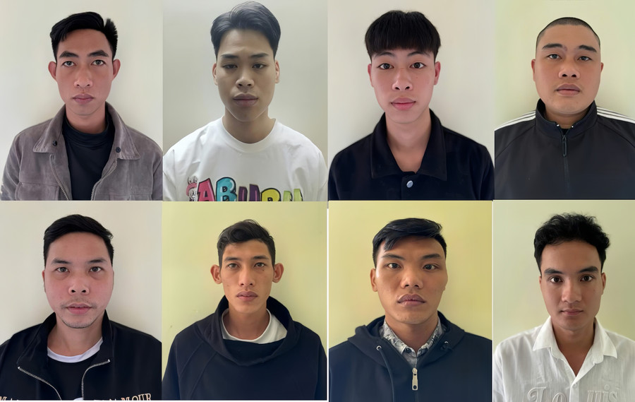 Những đối tượng có liên quan trong tổ chức tội phạm xuyên biên giới nhắm vào người Việt để thực hiện hành vi cưỡng đoạt tài sản. Ảnh: TG