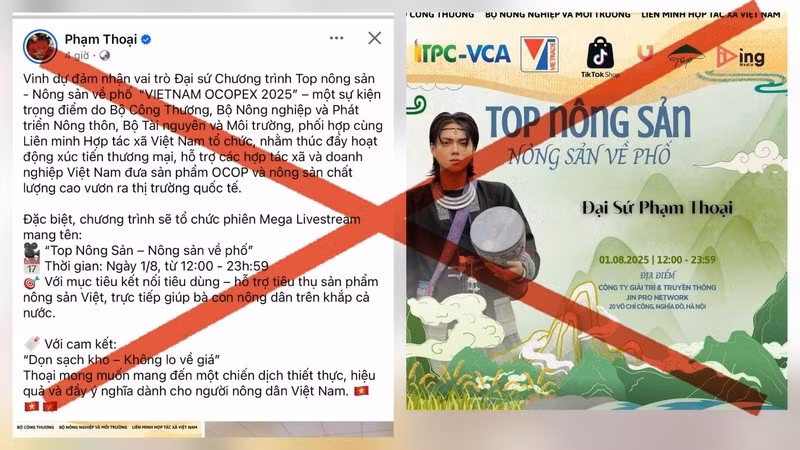Bài viết gây nhiều tranh cãi về việc sử dụng hình ảnh một Tiktoker làm Đại sứ cho sự kiện, tuy nhiên Bộ Công Thương khẳng định điều này hoàn toàn sai sự thật.
