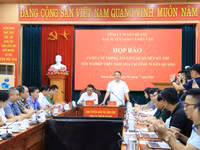 Tuyên Quang họp báo thông tin vụ điểm Toán thi tốt nghiệp THPT. Ảnh: Đức Hạnh.
