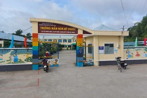 Một trường học khang trang ở xã Mỹ Phước, TP Cần Thơ.