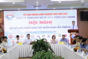 Quang cảnh Hội nghị Xổ số kiến thiết khu vực miền Nam lần thứ 140.