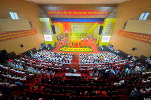 Khai mạc Đại hội Đảng bộ tỉnh Vĩnh Long lần thứ I, nhiệm kỳ 2025 - 2030. Ảnh: Phạm Trung.