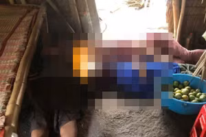 Hiện trường vụ điện giật làm 3 người trong một gia đình tử vong. Ảnh: TG