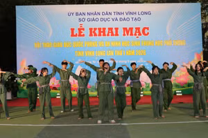 Khai mạc Hội thao quốc phòng - an ninh học sinh THPT Vĩnh Long lần thứ I