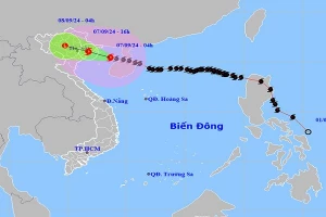 Bão Yagi đổ bộ gây mưa rất to, gió giật mạnh