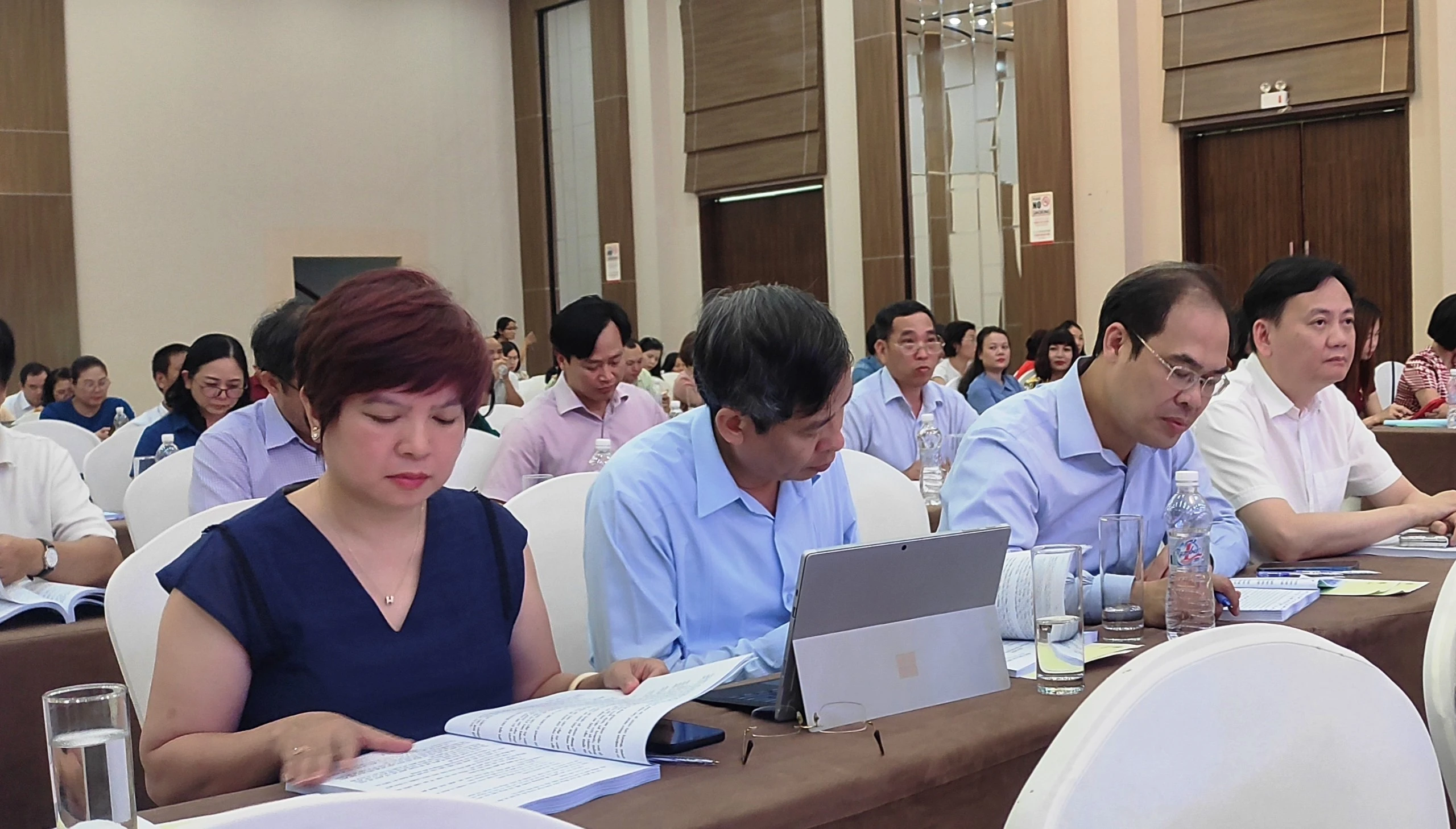 Các đại biểu tham dự buổi tập huấn. Ảnh: Thế Lượng.