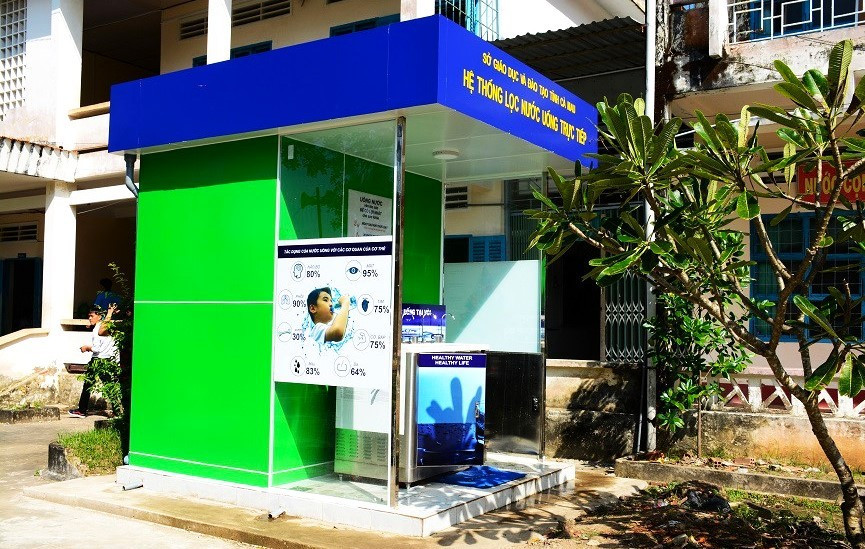 Hệ thống nước uống sạch trong trường học (Ảnh minh họa).