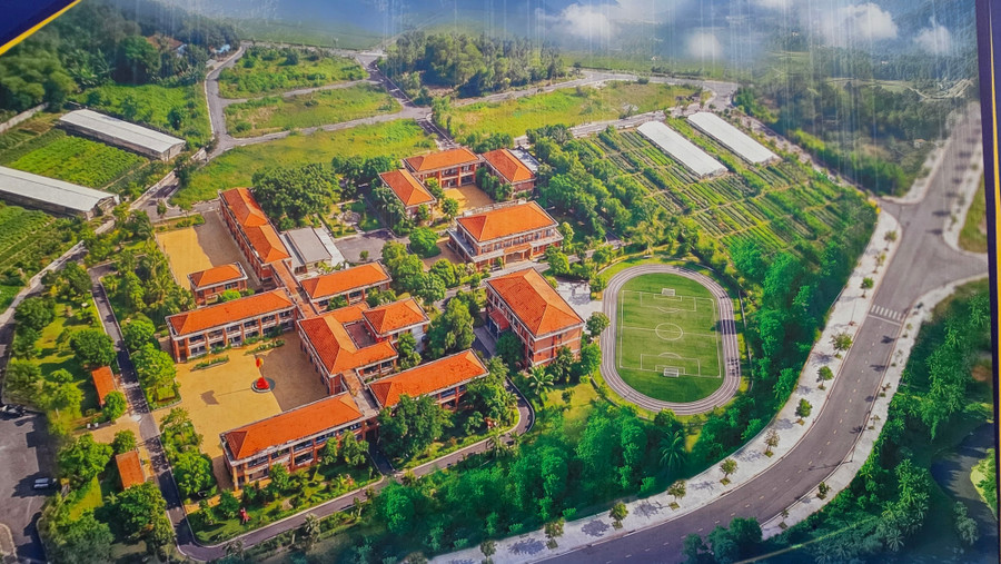 Phối cảnh Trường nội trú Tiểu học và THCS Kim Ngân.